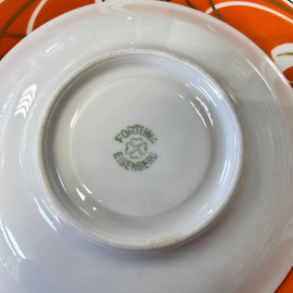 Чайное трио Fortuna Eisenberg Germany. Фарфор, деколь, позолота. Винтаж. Картинка 6